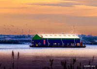Barge at Sunset