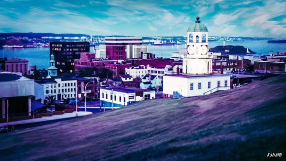 1970s View of Town Clock & Halifax Harbour