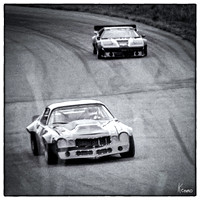 BMW M1 Chases Chevy Camaro