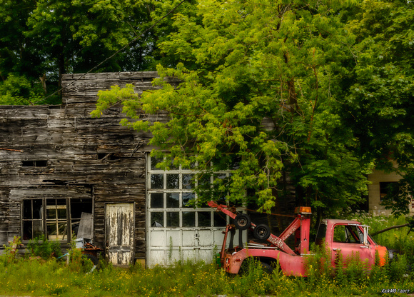 Remains of an Old Tow Truck & Garage