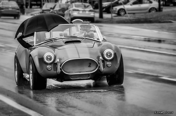 1965 Shelby Cobra kit car in the Rain