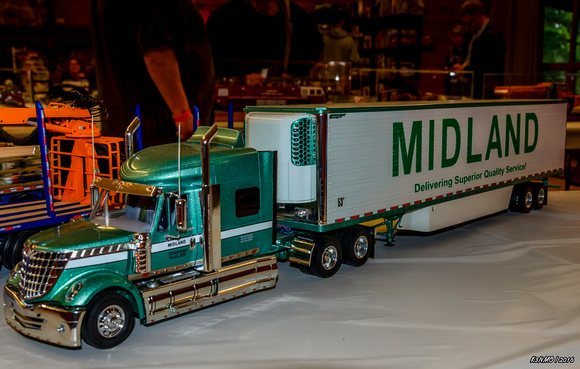 Scale Model Tractor Trailer at Car Model Show