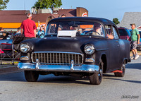 Flat black 1955 Chevy