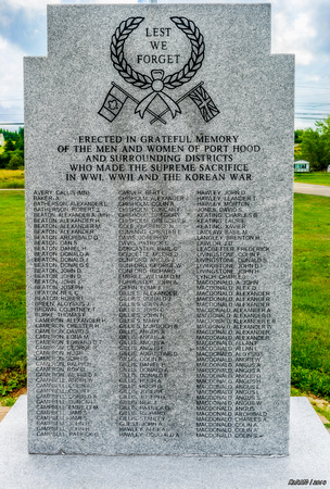 War Memorial at Port Hood Courthouse