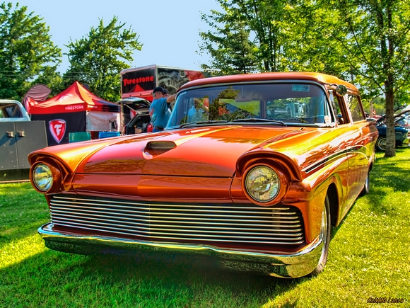 1957 Ford station wagon customized