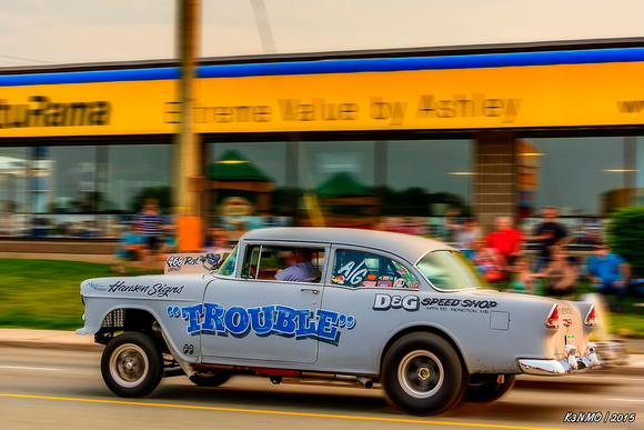 1955 Chevrolet "Trouble" gasser style