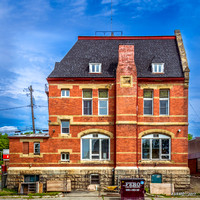 Rear View of Old Brick Building