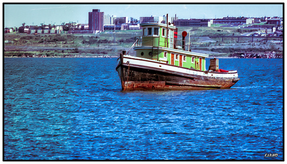 Old Tug Boat Docked in Fairview Cove