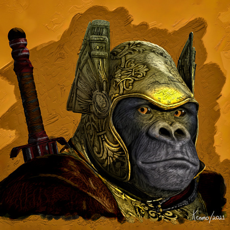 Ape with the Golden Helmet