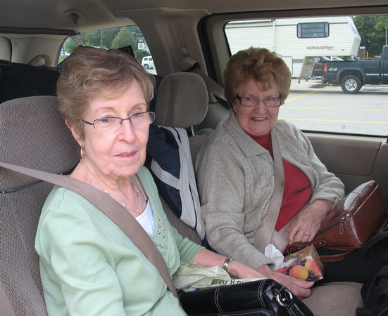 Mom & Aunt Marie, Bangor 2010
