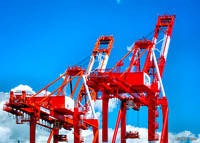 Cranes at South End Container Terminal
