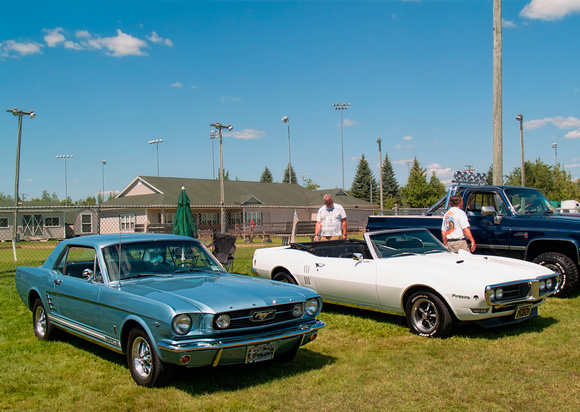 1966 Mustang coupe & 1968 Firebird convertible