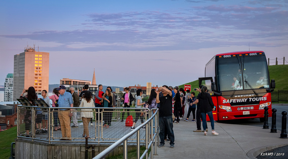 Tour Bus Arrives at Citadel Hill