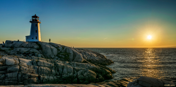 Sunset at Peggy's Cove