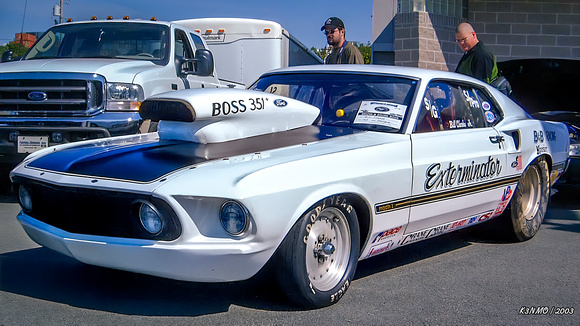 1969 Ford Mustang drag car