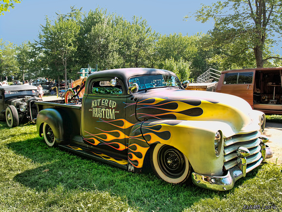 1953 Chey flamed pickup